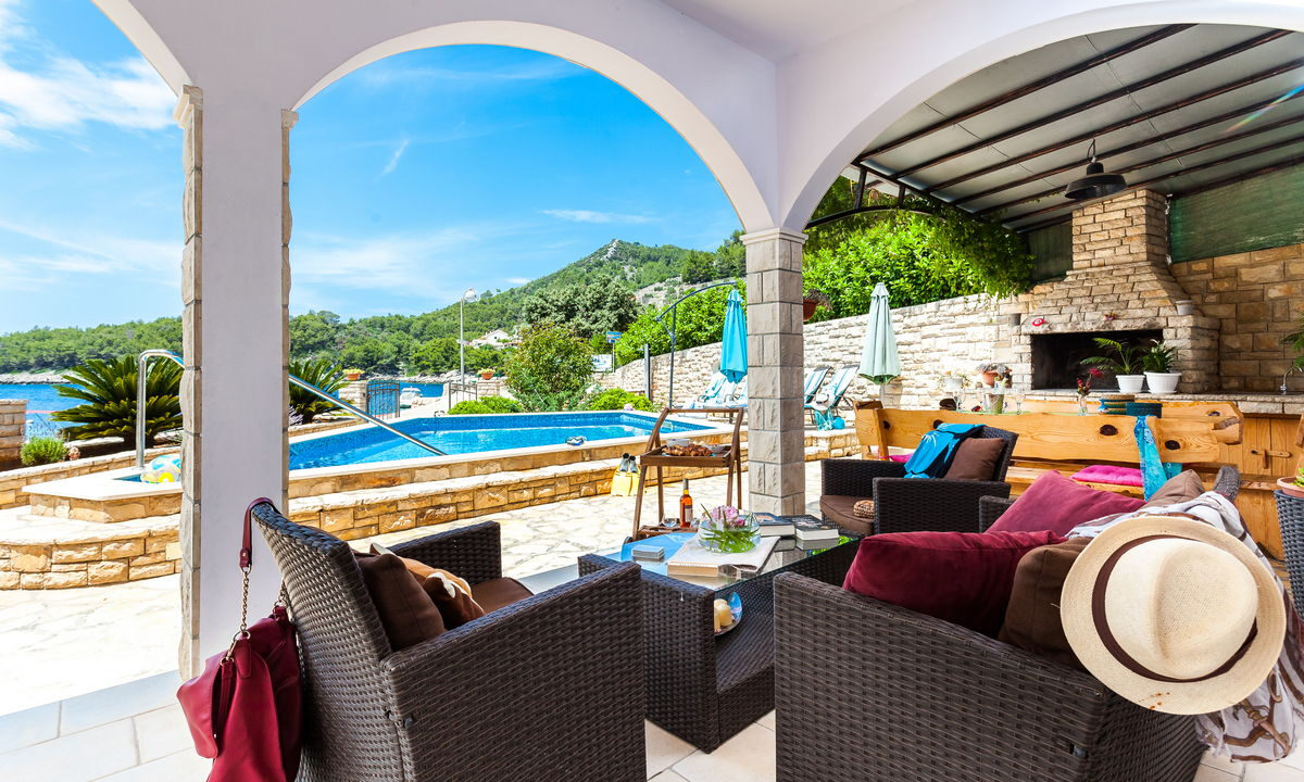 Haus am Meer in der Bucht - Insel Korcula