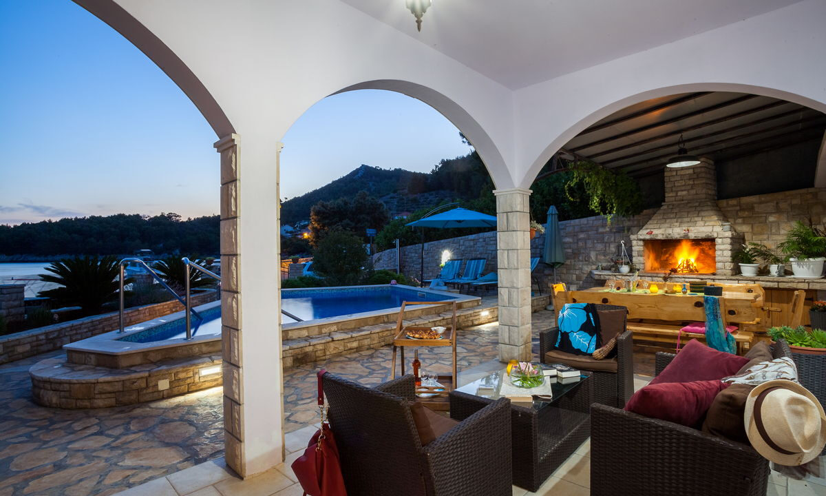 Haus am Meer in der Bucht - Insel Korcula