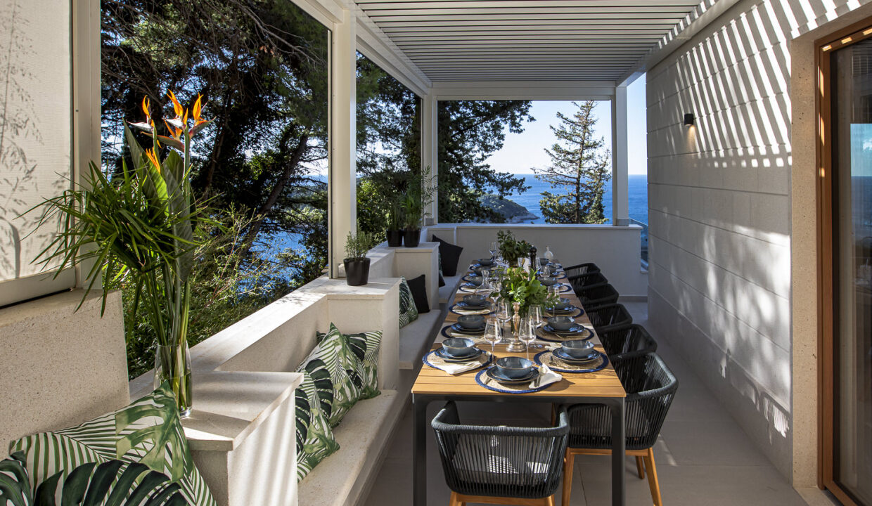 Blick auf die Altstadt von Dubrovnik, Villa Dubrovnik