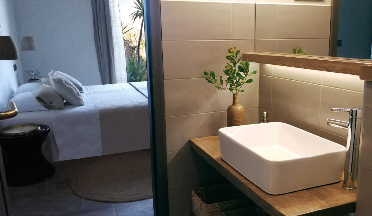 Weißes Haus mit Meerblick auf der Insel Vis