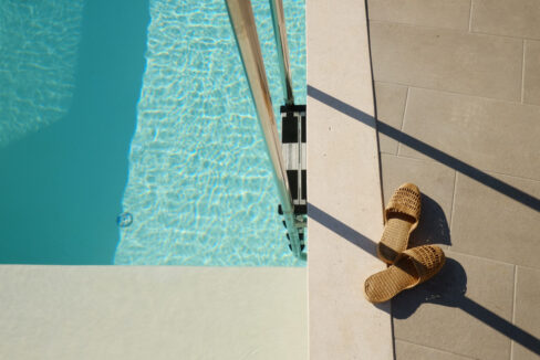 Weißes Haus mit Meerblick auf der Insel Vis