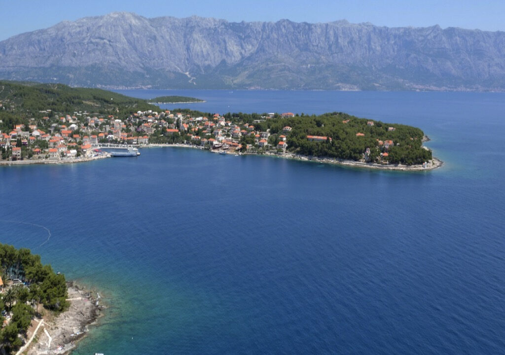 Steinhaus mit Meerblick auf der Insel Brac