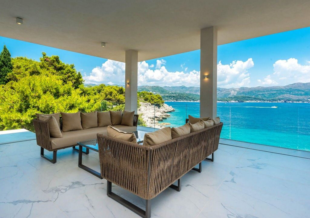 Einzigartige moderne Villa am Meer mit privatem Strandzugang - Insel Kolocep